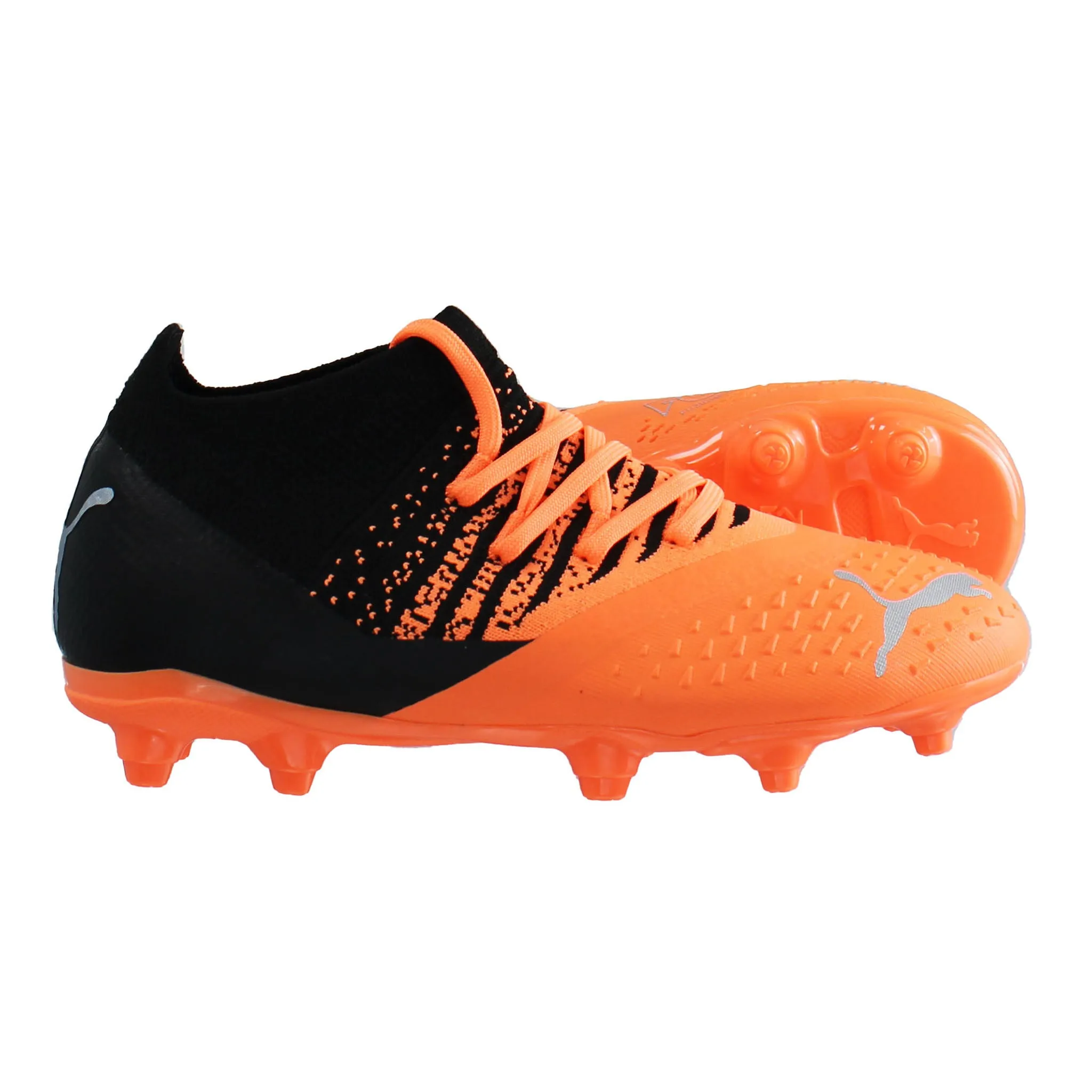 Puma Future 3.3 FG/AG Orange Kids Football Boots