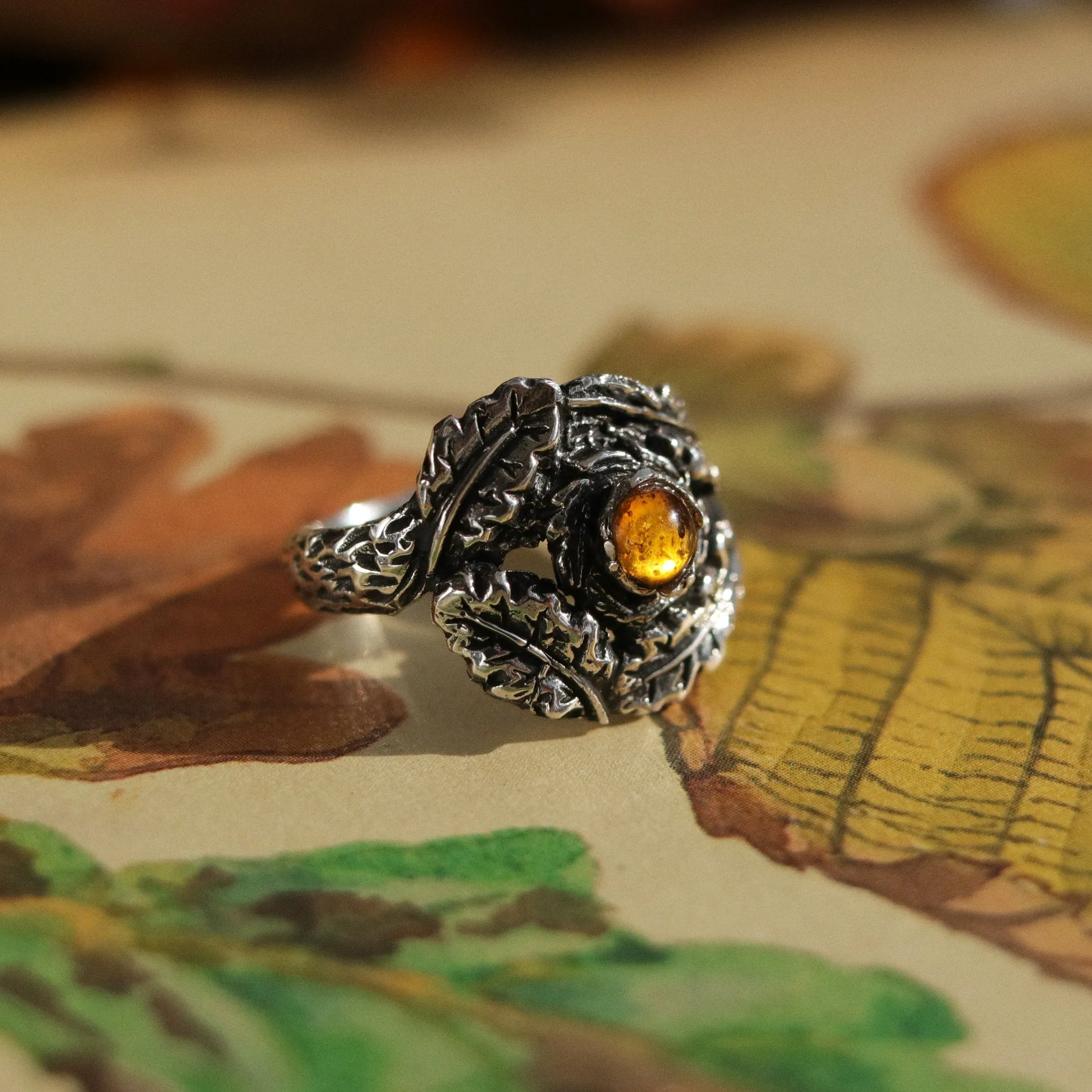 Quercus Rex & Amber Boho Ring | Talent Scout Winner