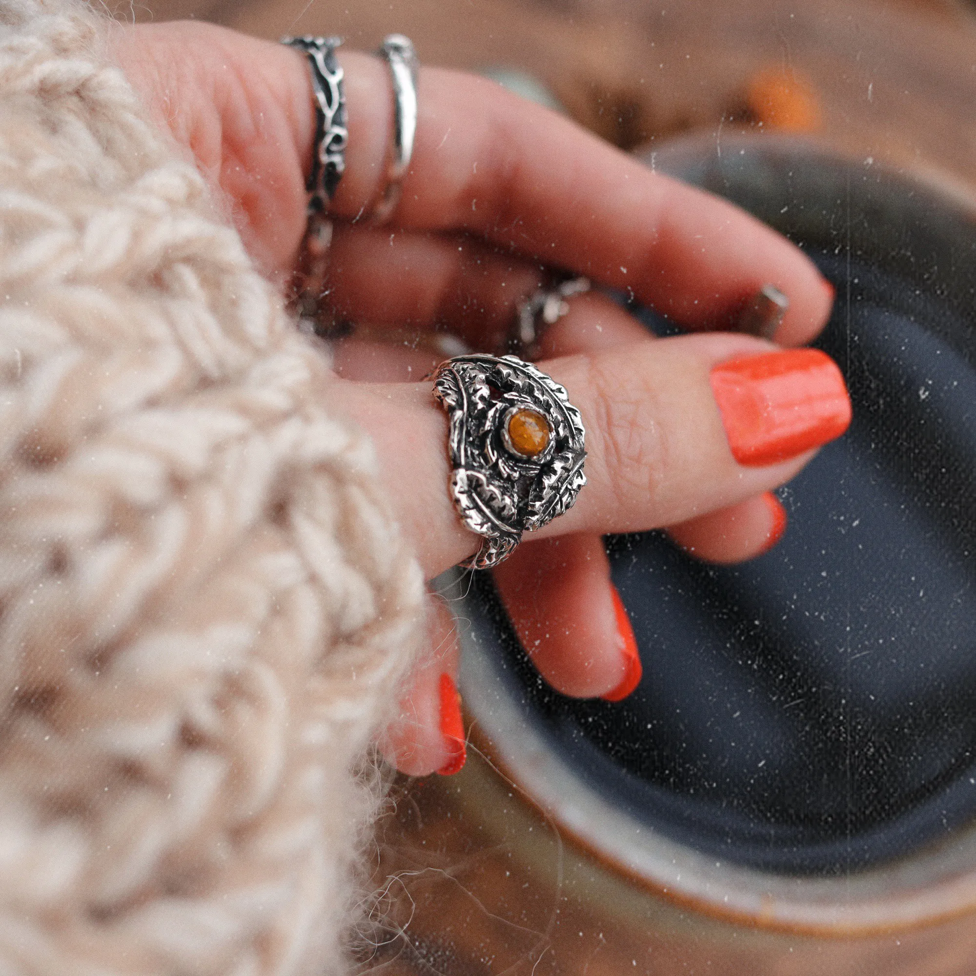 Quercus Rex & Amber Boho Ring | Talent Scout Winner