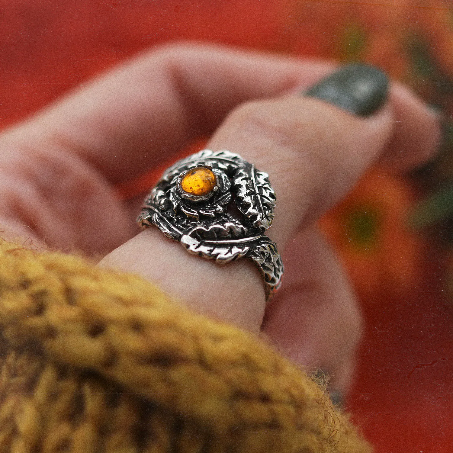 Quercus Rex & Amber Boho Ring | Talent Scout Winner