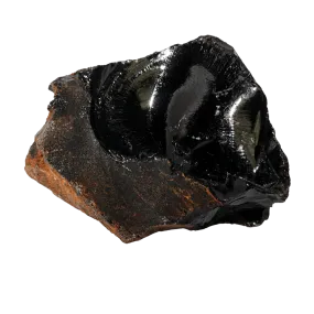 Raw Black Obsidian