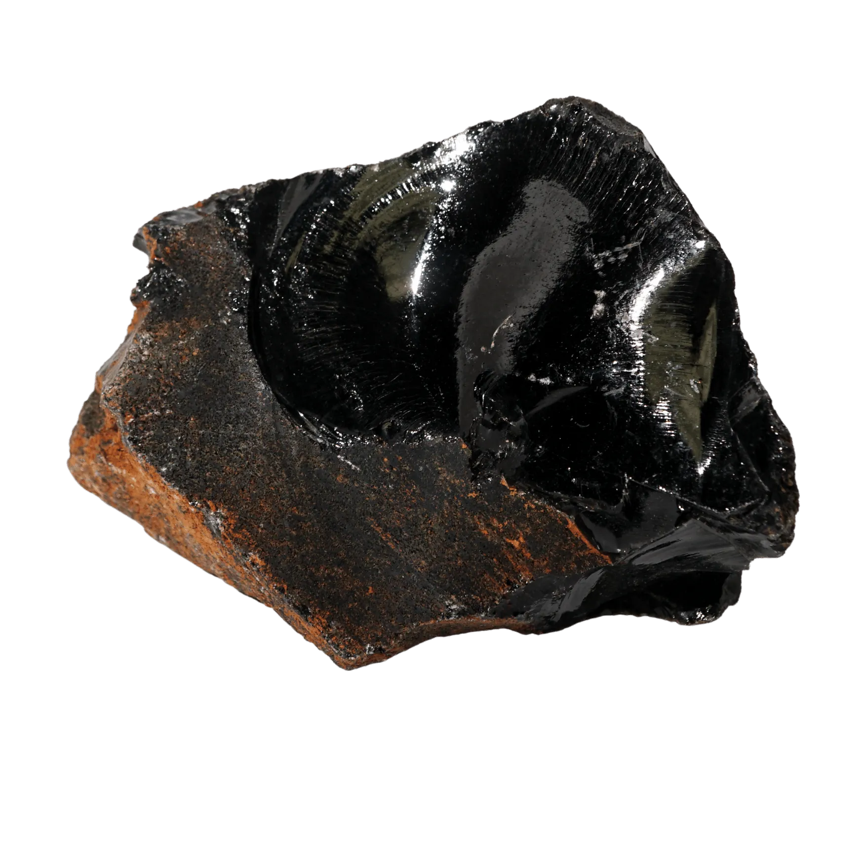 Raw Black Obsidian