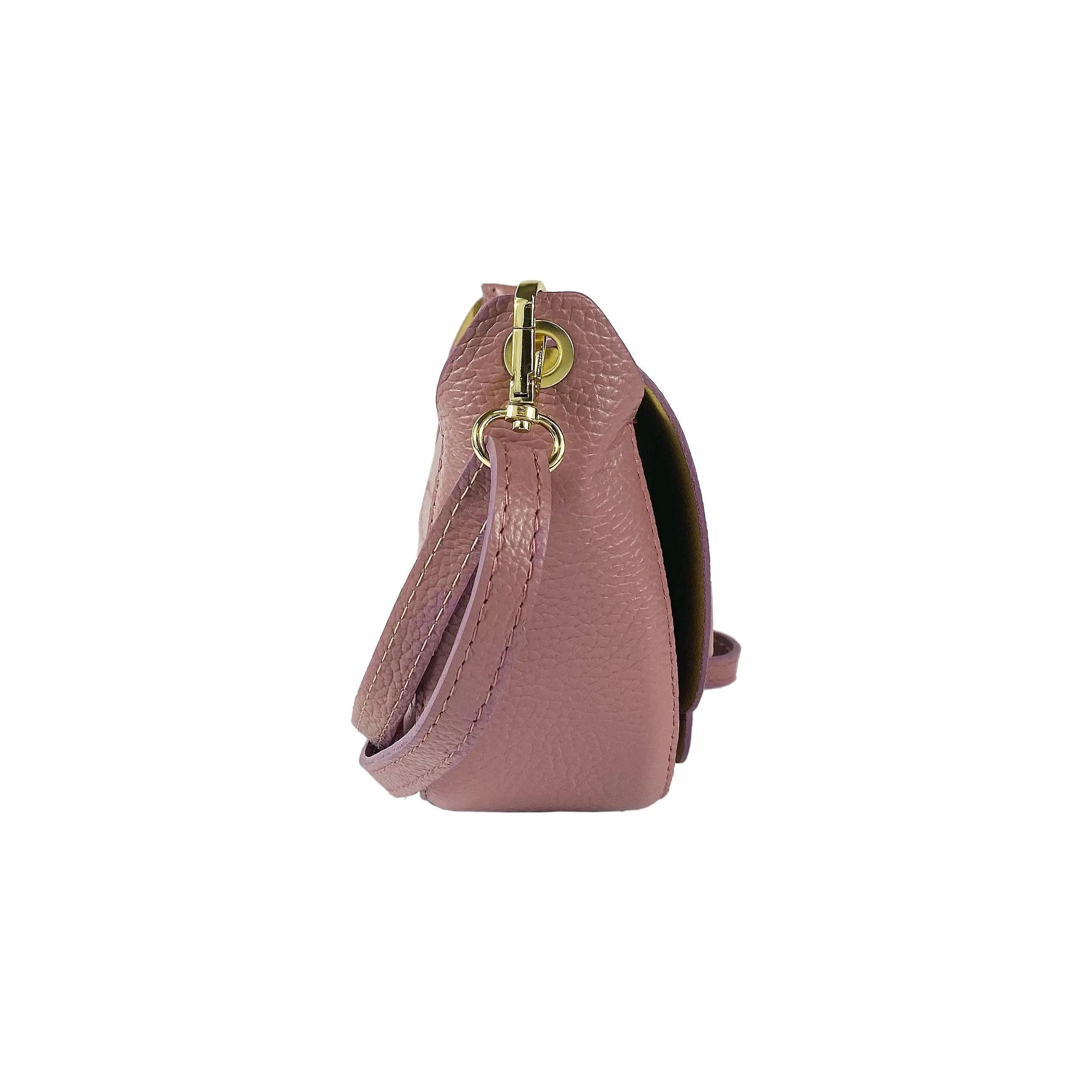 RB1010AZ | Women's Shoulder Bag in Genuine Leather | 21 x 17 x 8 cm