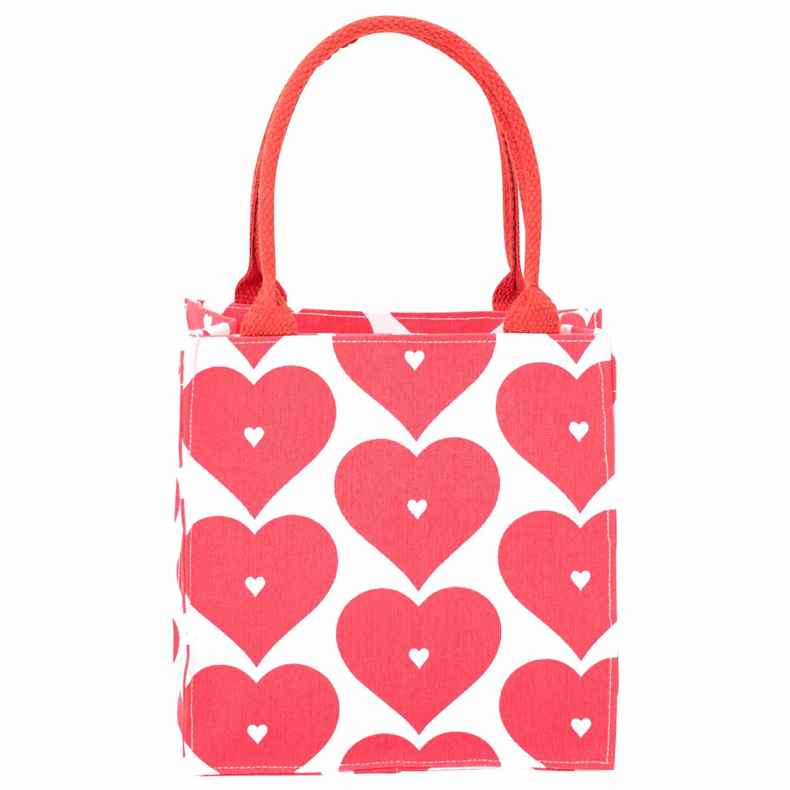 Red Hearts Reusable Itsy Bitsy Gift Bag