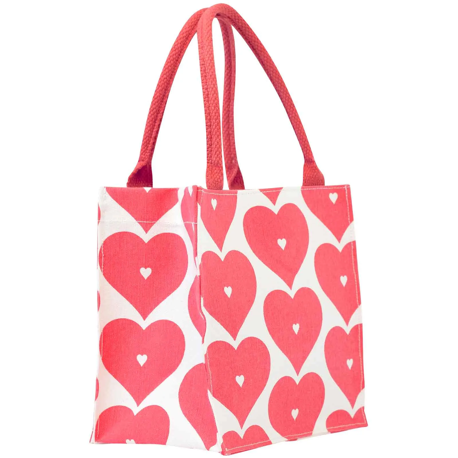 Red Hearts Reusable Itsy Bitsy Gift Bag