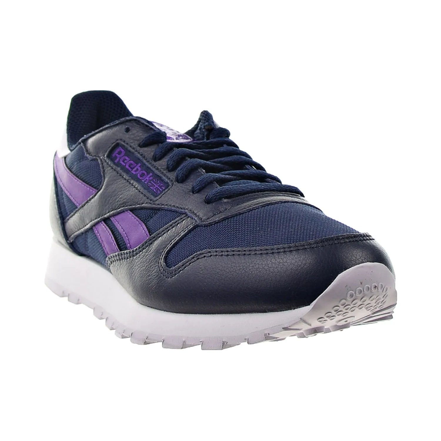 Reebok Classic Leather Men's Shoes Vector Navy-Regal Purple-White