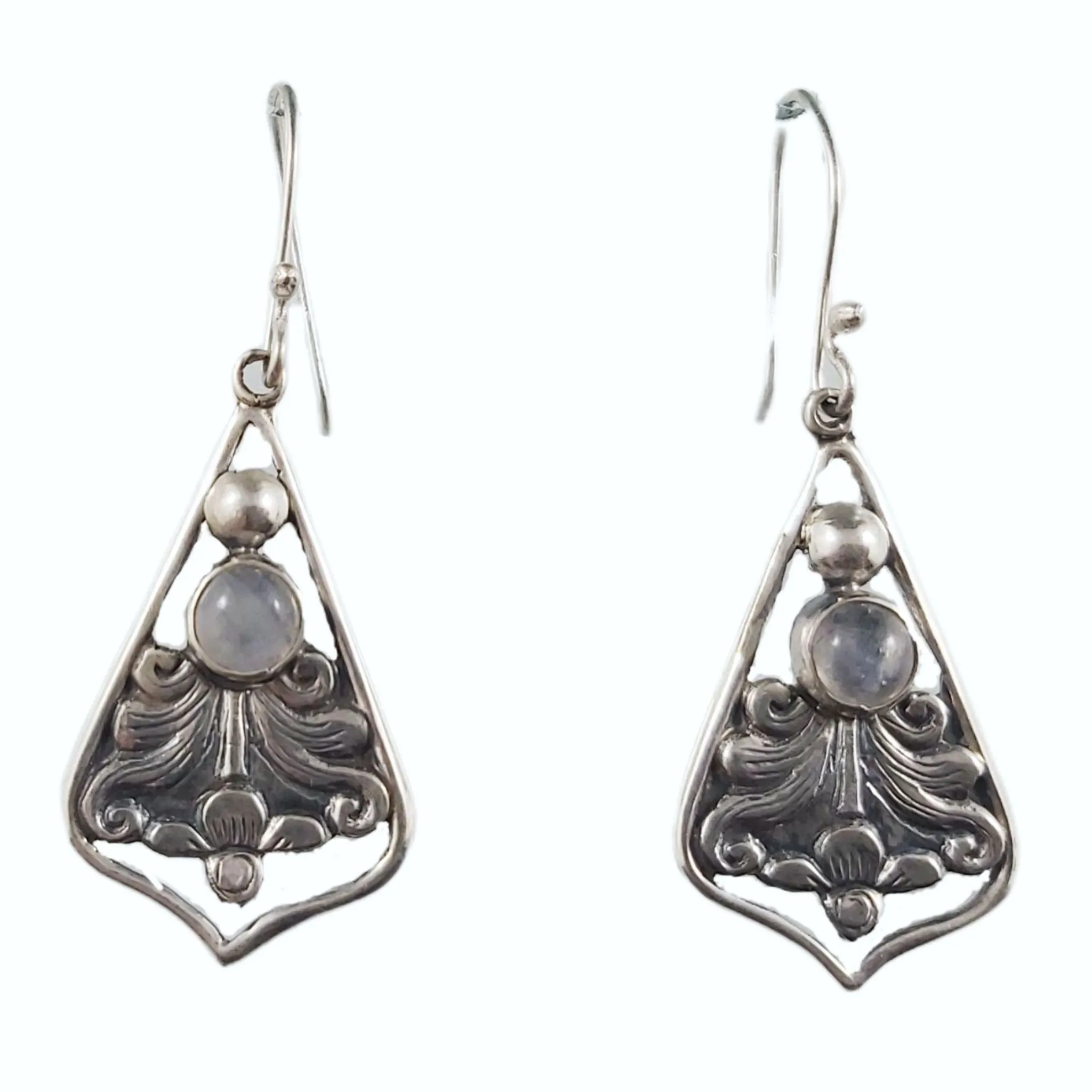 Regal Silver Earrings