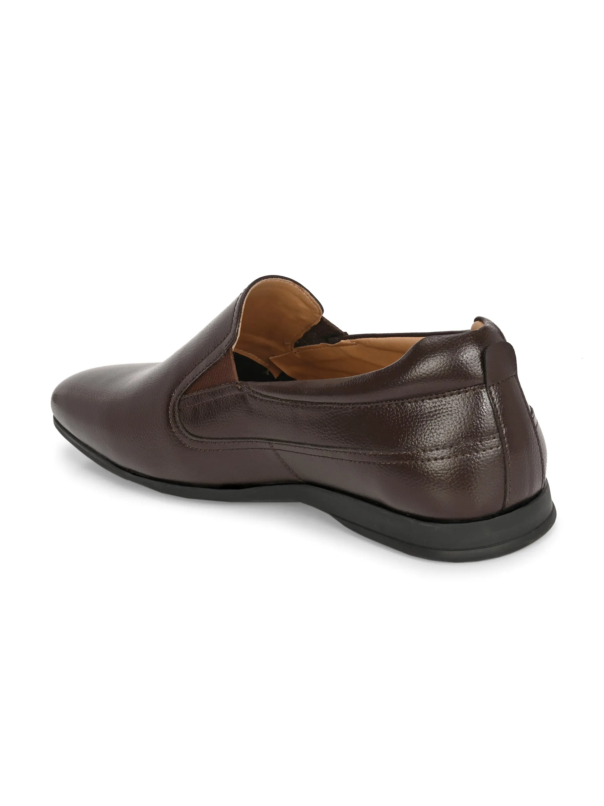 Reine Brown Solid Slip-Ons