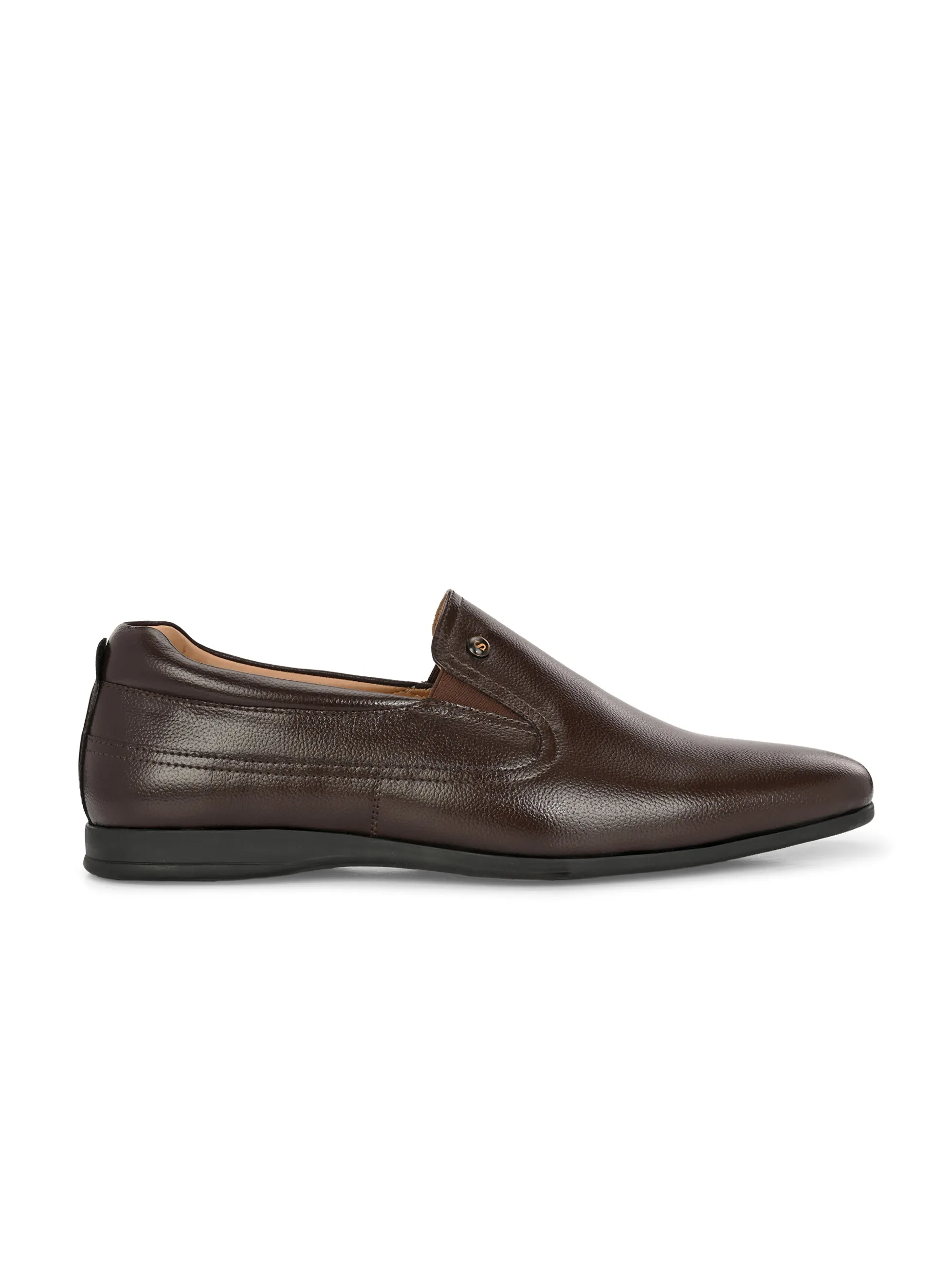 Reine Brown Solid Slip-Ons