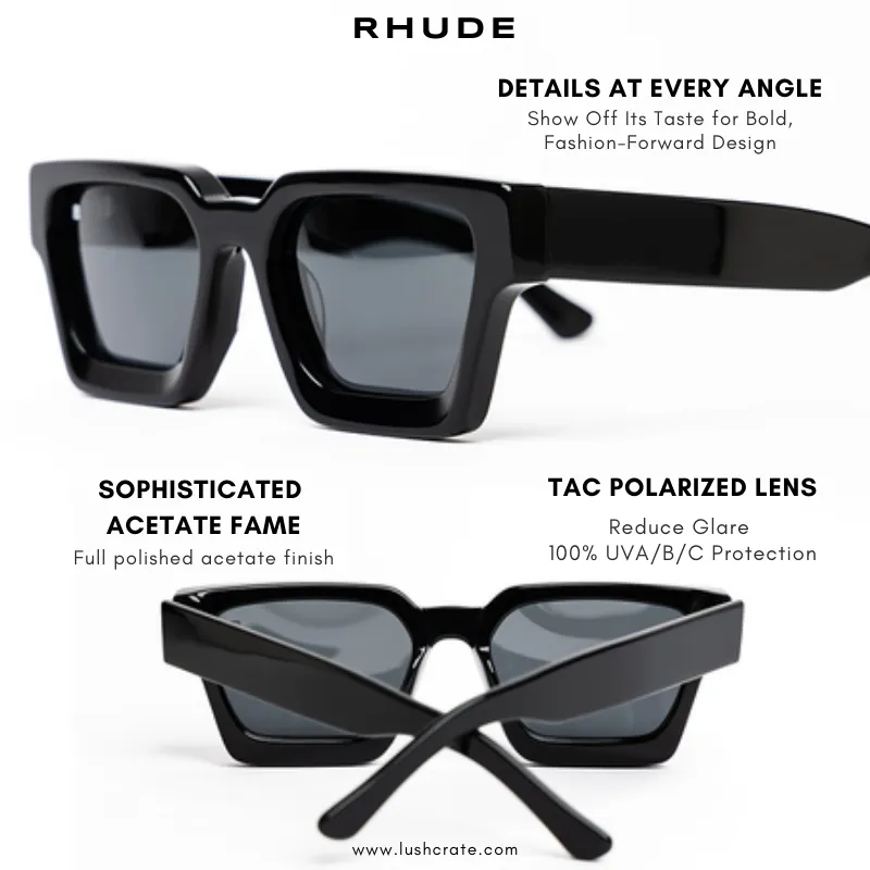 RHUDE Retro Polarized Sunglasses