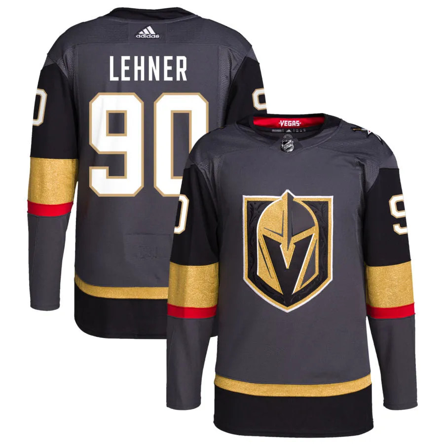 Robin Lehner Vegas Golden Knights adidas Alternate Authentic Pro Jersey - Gray