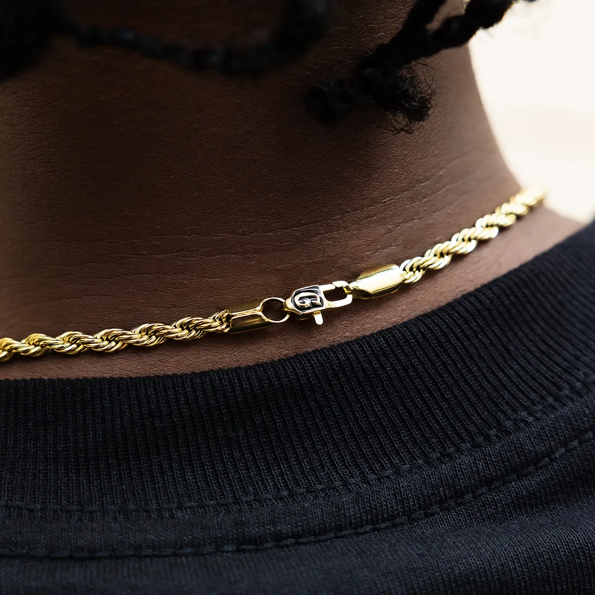 Rope Chain in Yellow Gold - 4mm