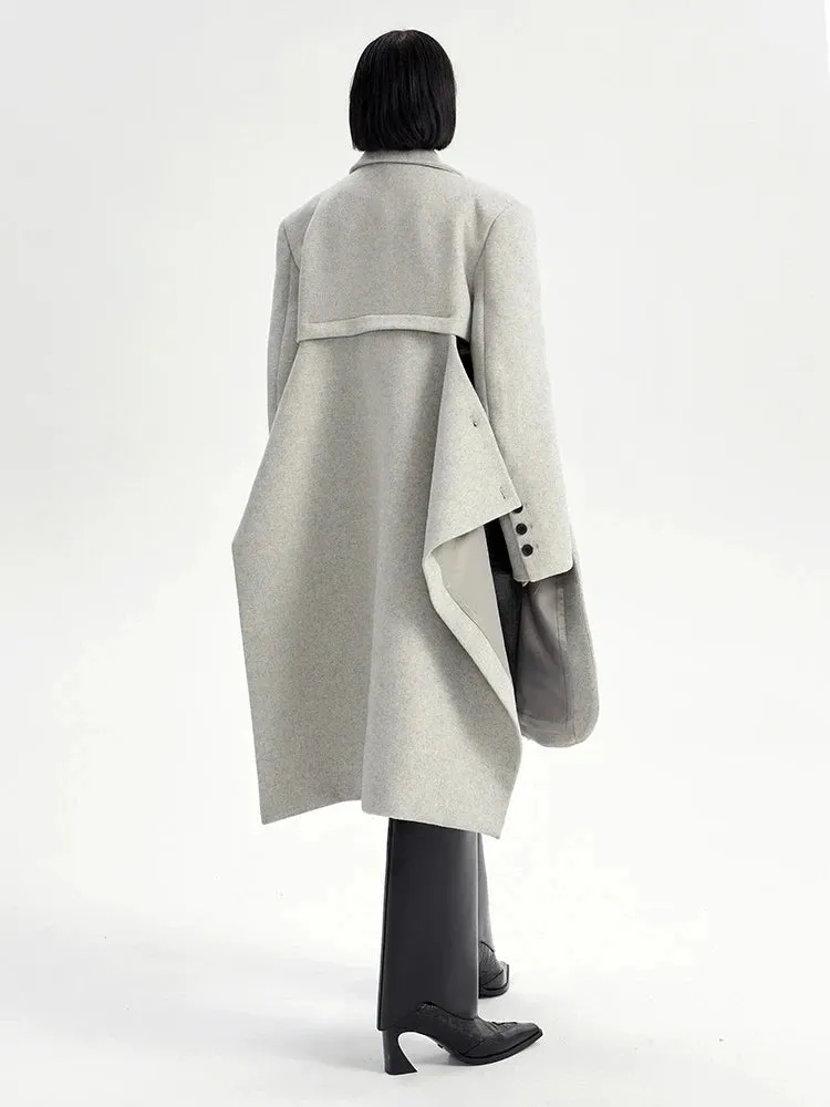 Schewndell Asymmetrical Pea Coat