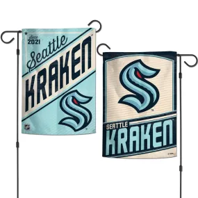 Seattle Kraken Garden Flags 2 sided 12.5 x 18