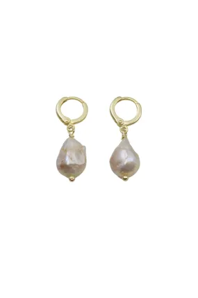 Short Pearl Drop Earrings