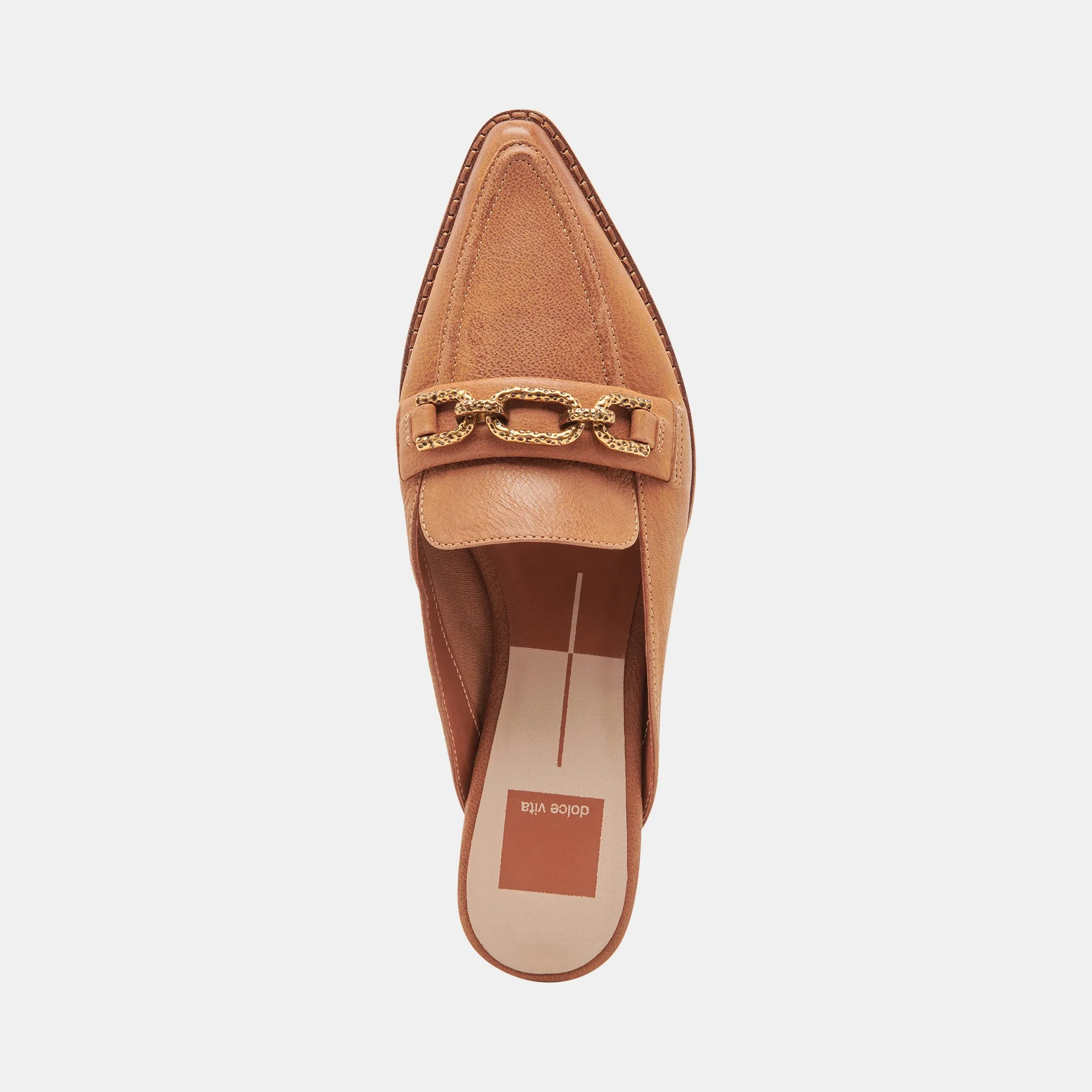 SIDON FLATS BROWN LEATHER