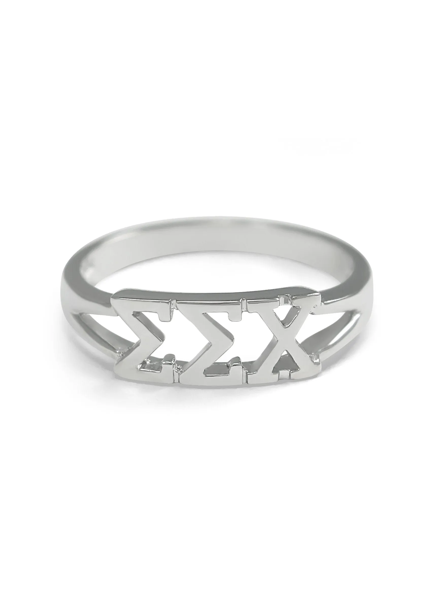 Sigma Sigma Chi Sterling Silver Ring