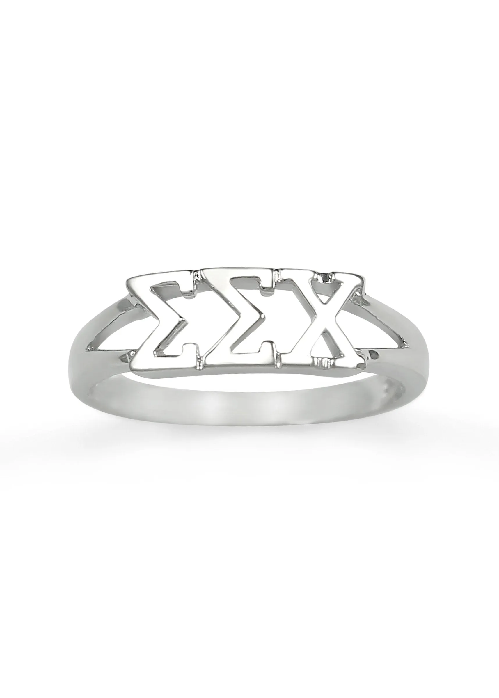 Sigma Sigma Chi Sterling Silver Ring