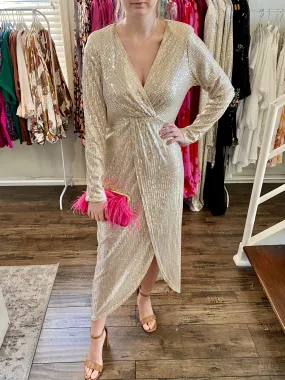 Silver Sequin Dress