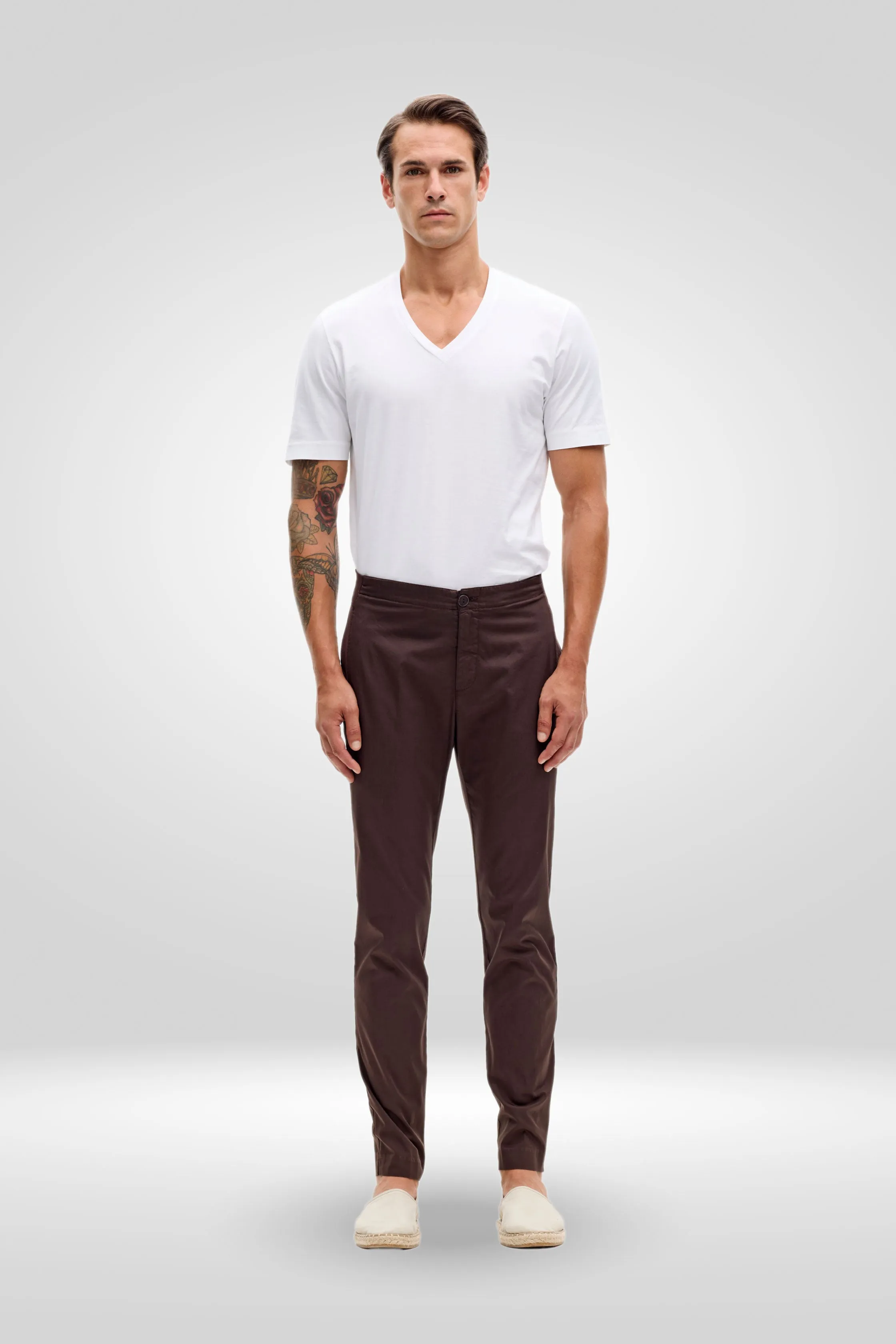 Slim Fit Chinos Garment Dyed for Man 026U 3822