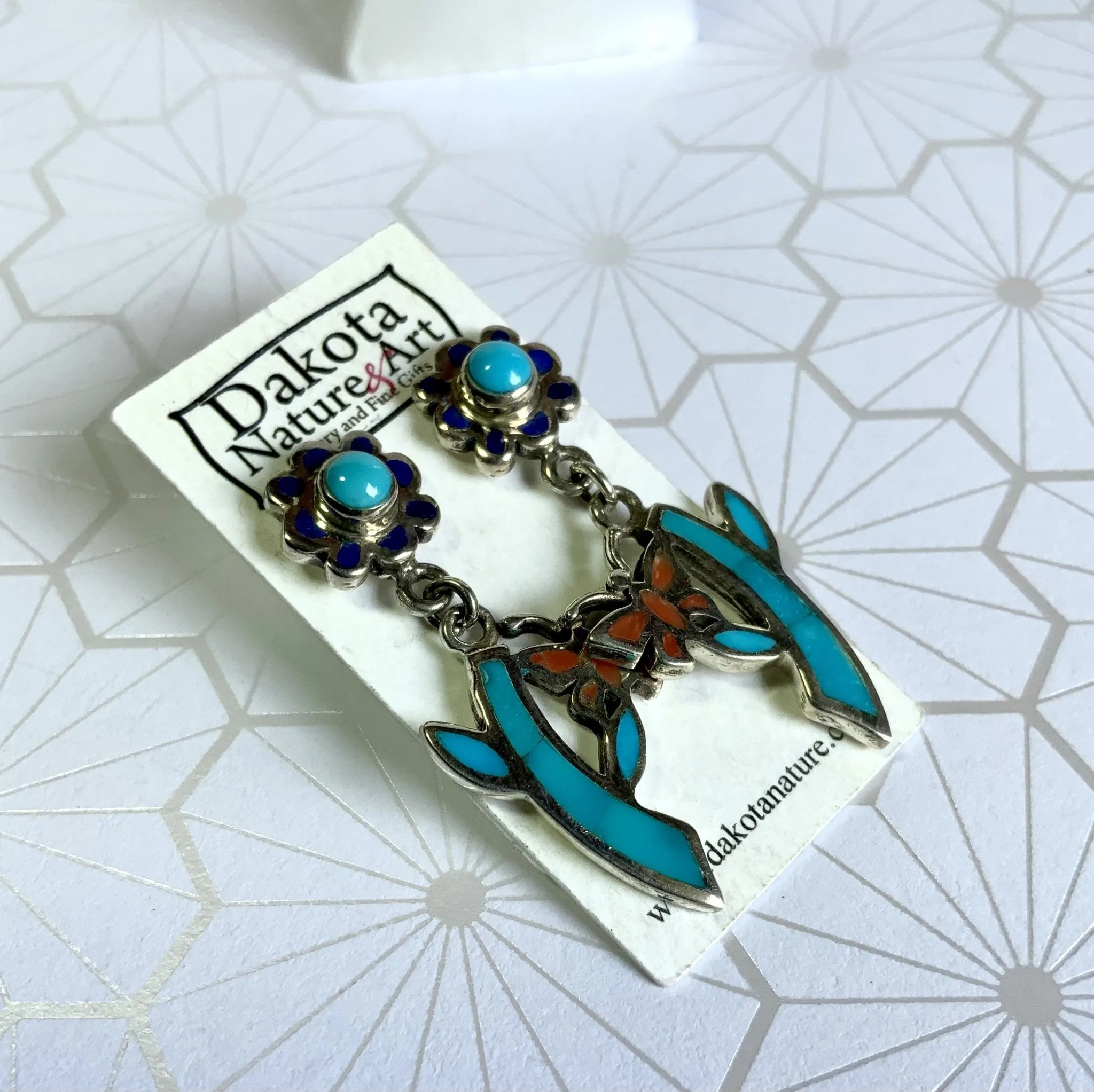 Sway With Me Turquoise Inlay Earrings