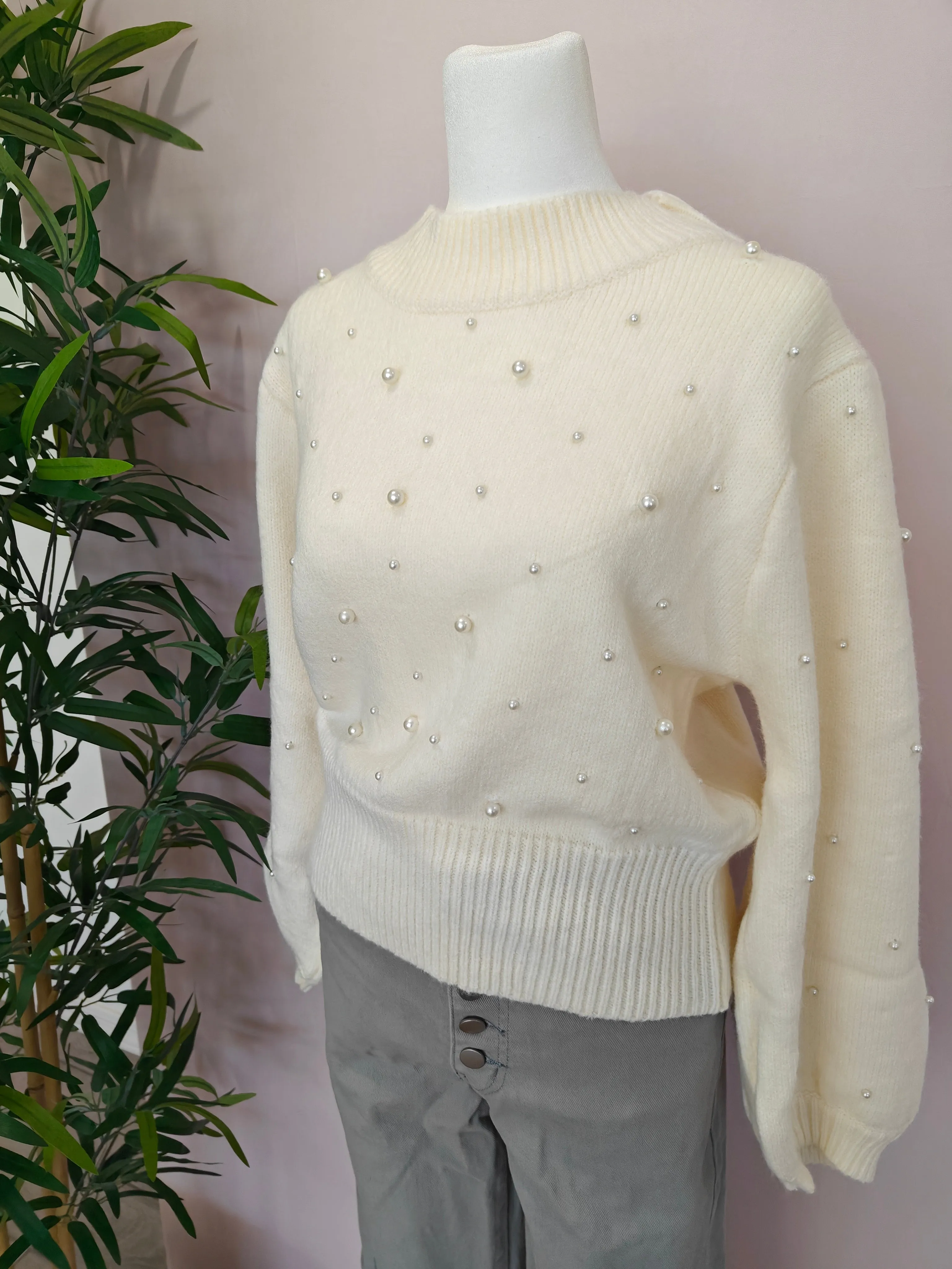 The Ellie Pearl Sweater