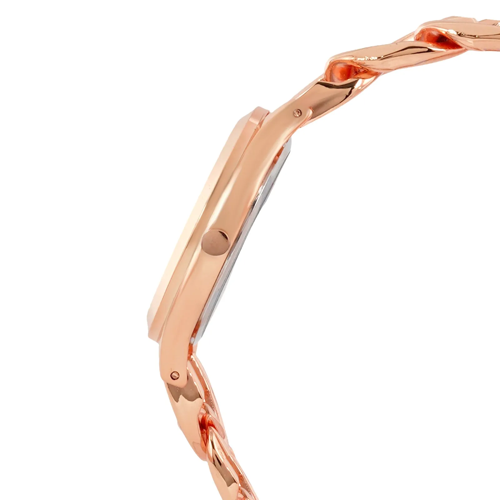 Tori Rose Gold Watch Bracelet Stack