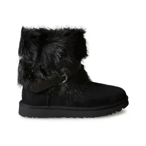 UGG Classic Buckle Mini Black Boots - Women's