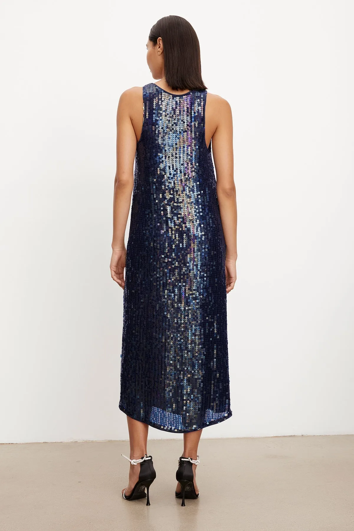 Velvet ALENA SEQUIN TANK DRESS - Baltic