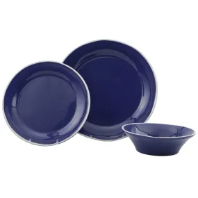 Vietri Chroma Blue 3-Piece Place Setting