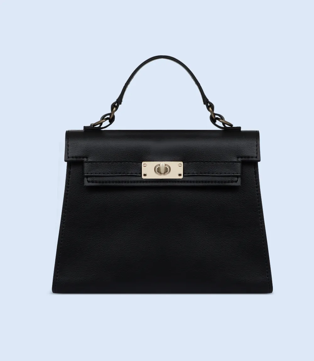 WB2436-BLACK-Women Shoulder Bag