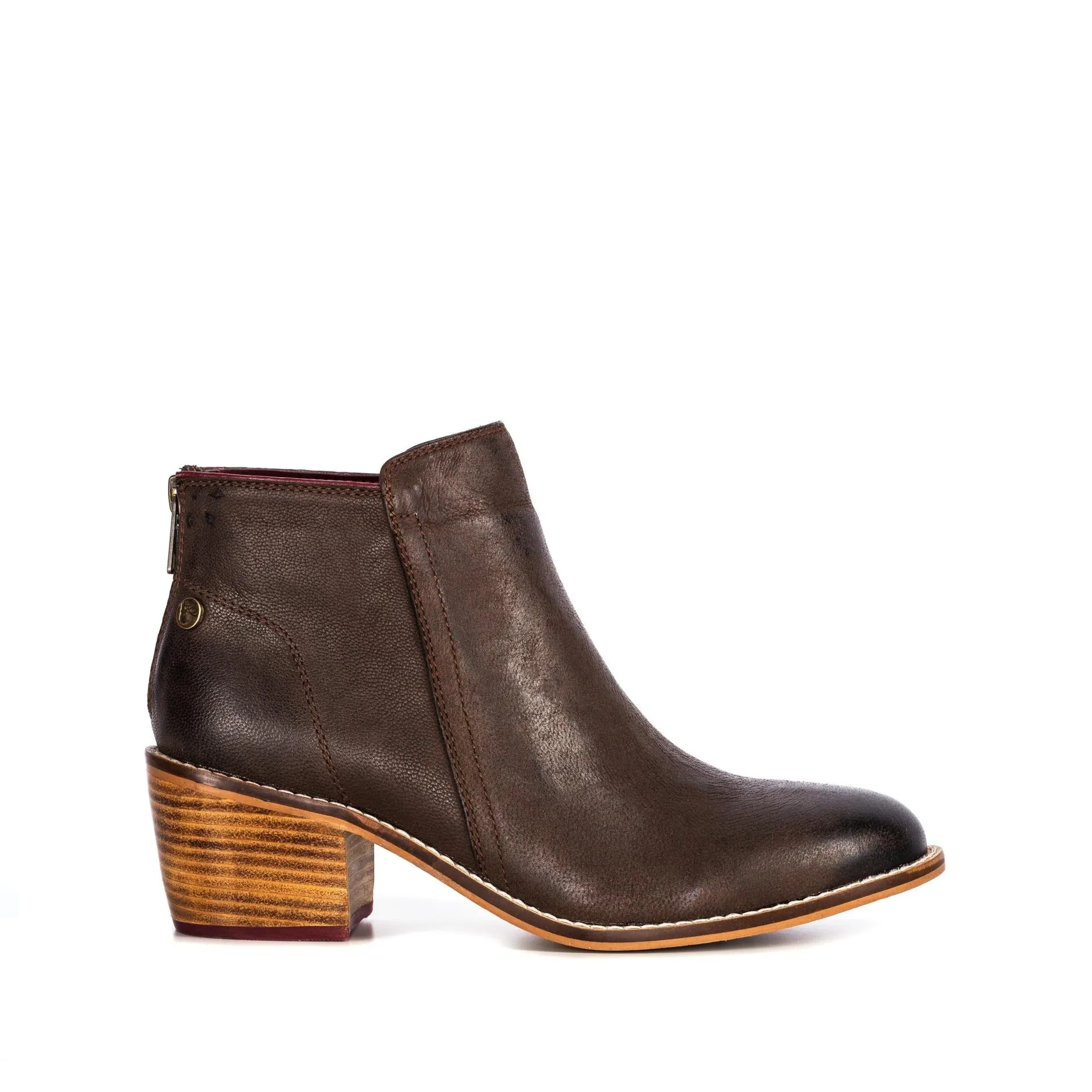 WILLOW BROWN ZIP BOOT