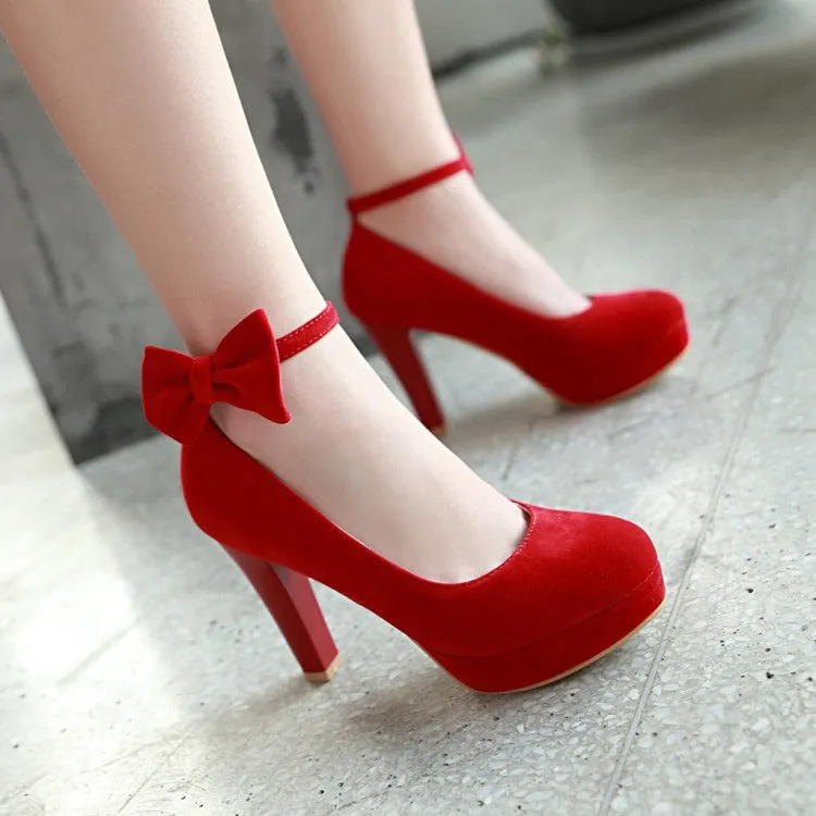 Women'sWomen's Bow Platform Pumps High Heels Shoes