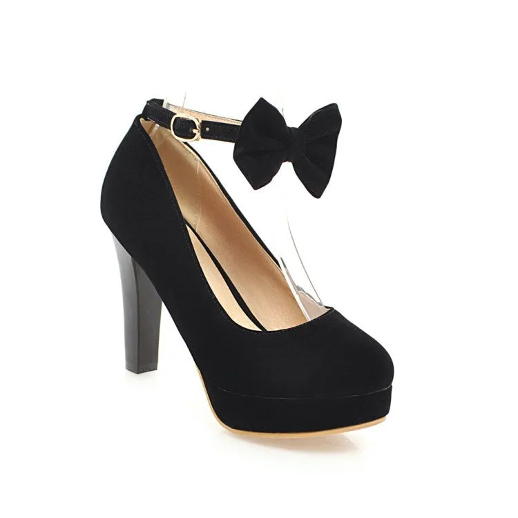 Women'sWomen's Bow Platform Pumps High Heels Shoes