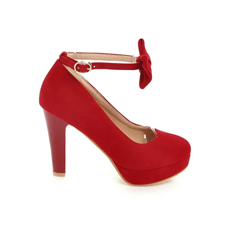 Women'sWomen's Bow Platform Pumps High Heels Shoes